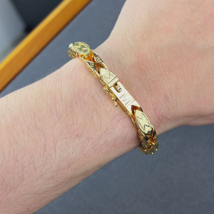 Gold Magnate Bracelet - 7mm