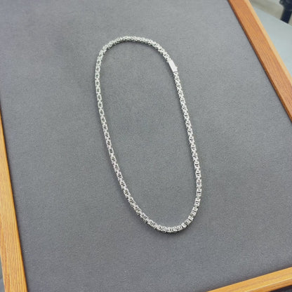 White Gold Royal Chain - 4mm
