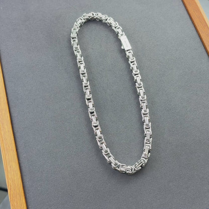 White Gold Royal Chain - 8mm