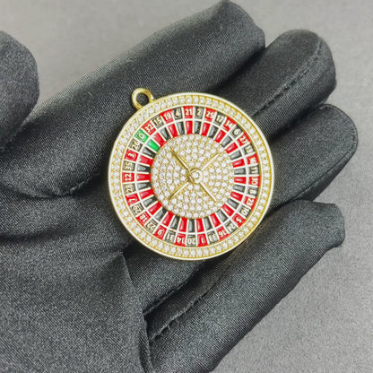 Roulette Pendant Gold