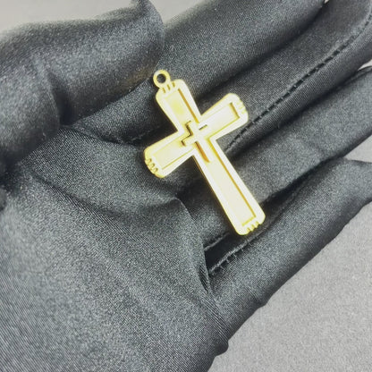 Monarch's Cross Pendant Gold