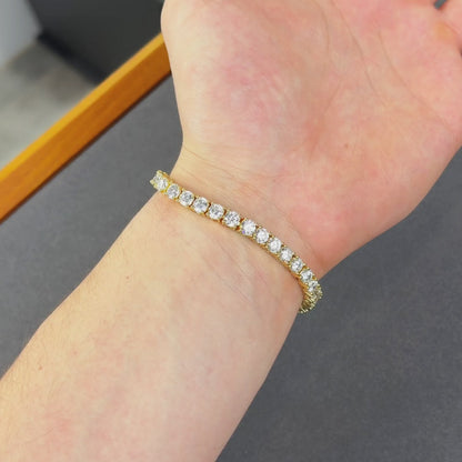 Gold Tennis Bracelet - 5mm