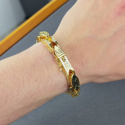 Gold Magnate Bracelet - 9mm