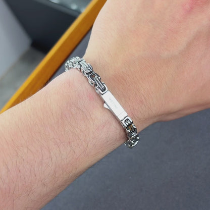 White Gold Royal Bracelet - 6mm