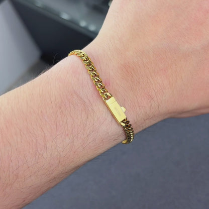 Gold Cuban Bracelet - 5mm