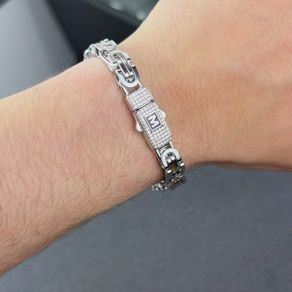 White Gold Noble Bracelet - 8mm