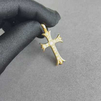 Medieval Cross Pendant Gold