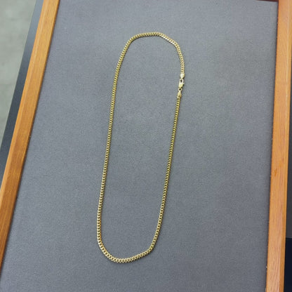 Women's Gold Cuban Chain - 4mm