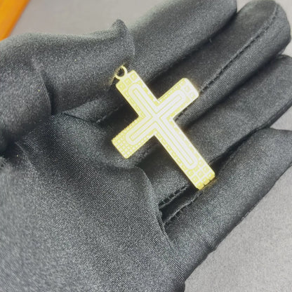 Sacred Cross Pendant Gold
