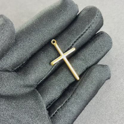 Simple Cross Pendant Gold