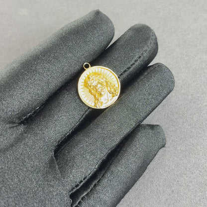 Jesus Medal Pendant Gold