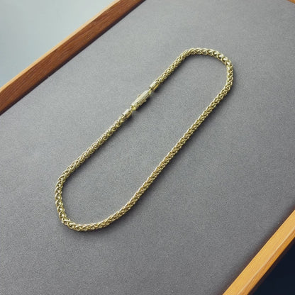 Women's Gold Wheat Chain - 6mm