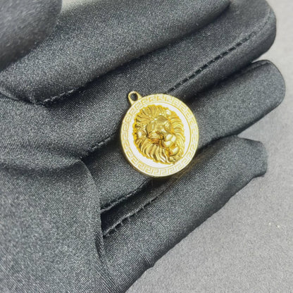 Greek Lion Pendant Gold