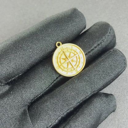 Compass Pendant Gold
