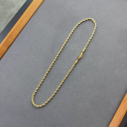 Gold Rope Chain - 4mm