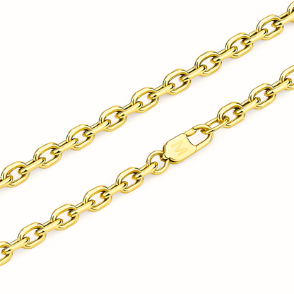 Women's Gold Anchor Bracelet - 4mm