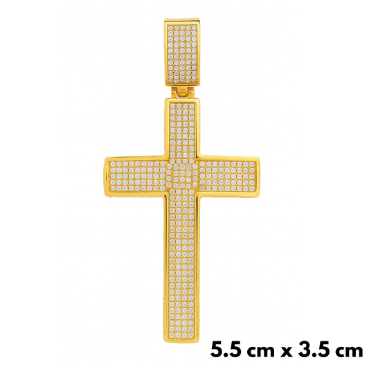 Unbroken Cross Pendant Gold