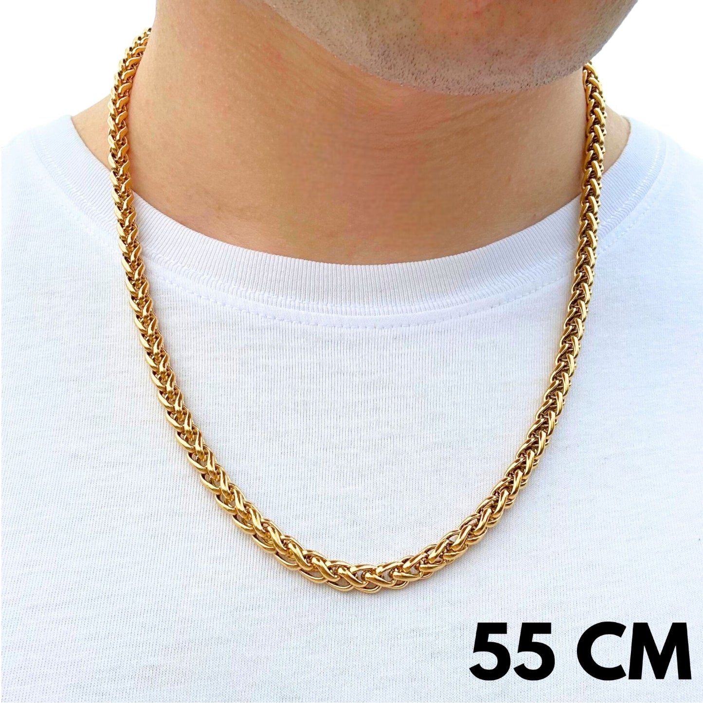 Gold Wheat Chain - 6mm