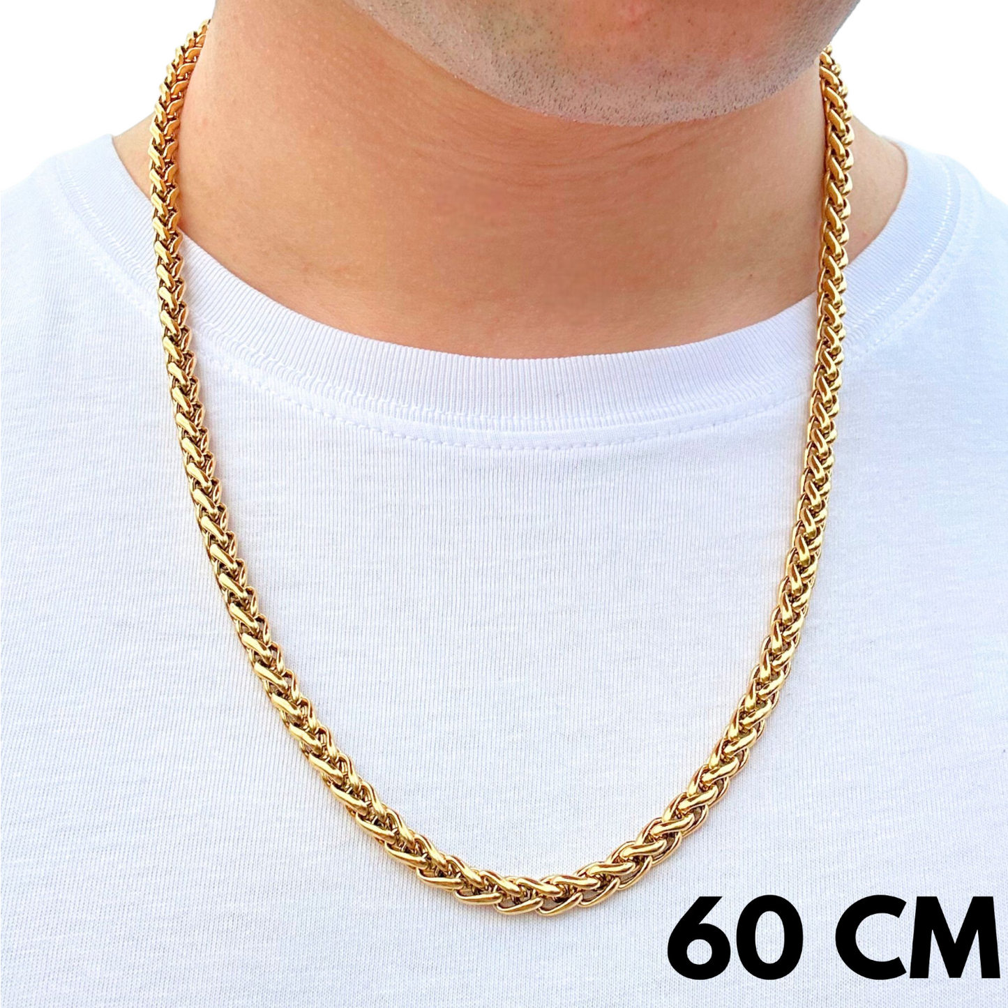 Gold Wheat Chain - 6mm