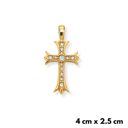 Medieval Cross Pendant Gold