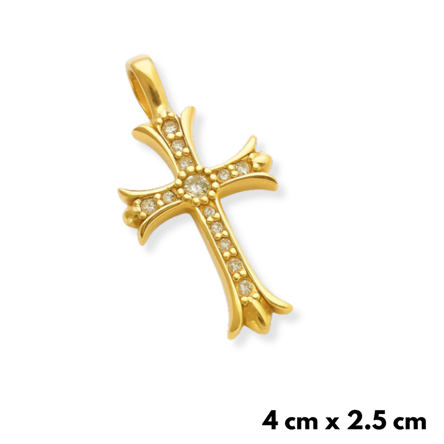 Medieval Cross Pendant Gold