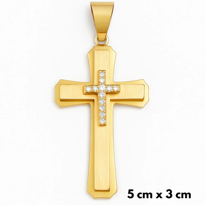 Royal Cross Pendant Gold