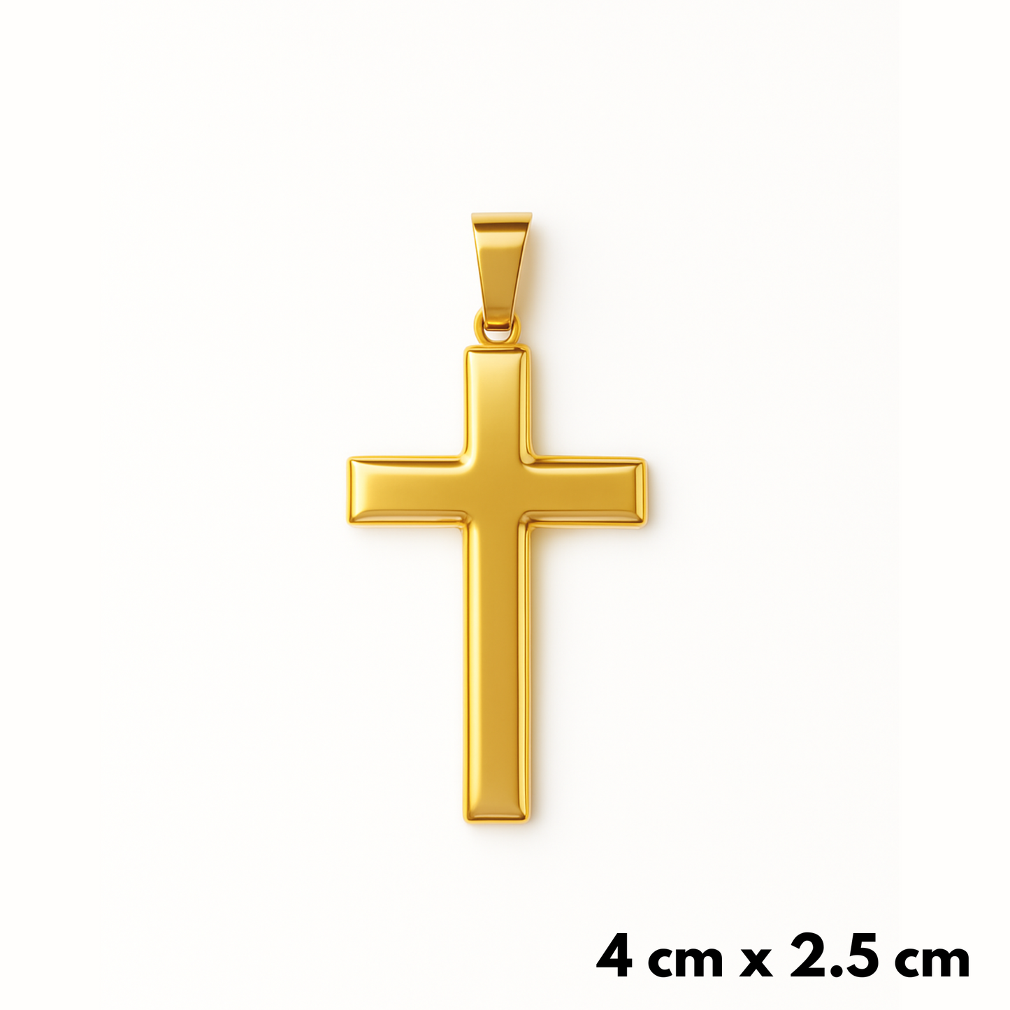 Clean Cross Pendant Gold