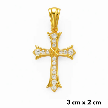 Grand Cross Pendant Gold