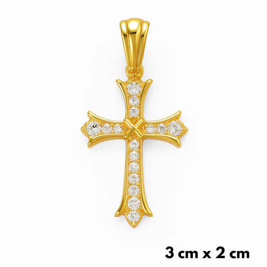 Grand Cross Pendant Gold