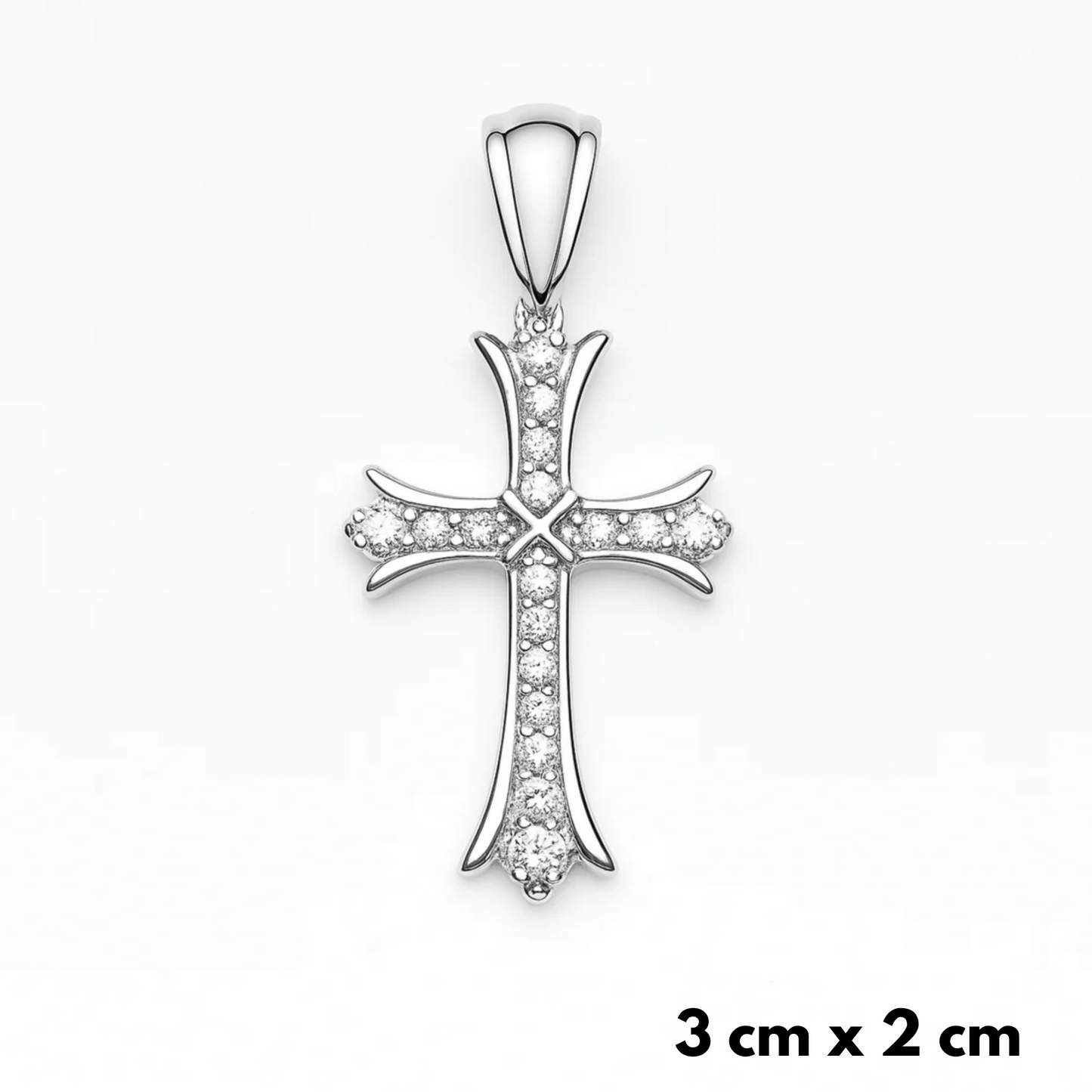 Grand Cross Pendant White Gold