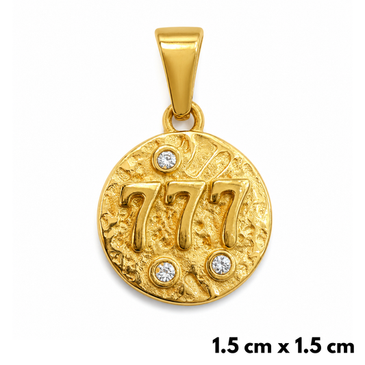 777 Gold Pendant